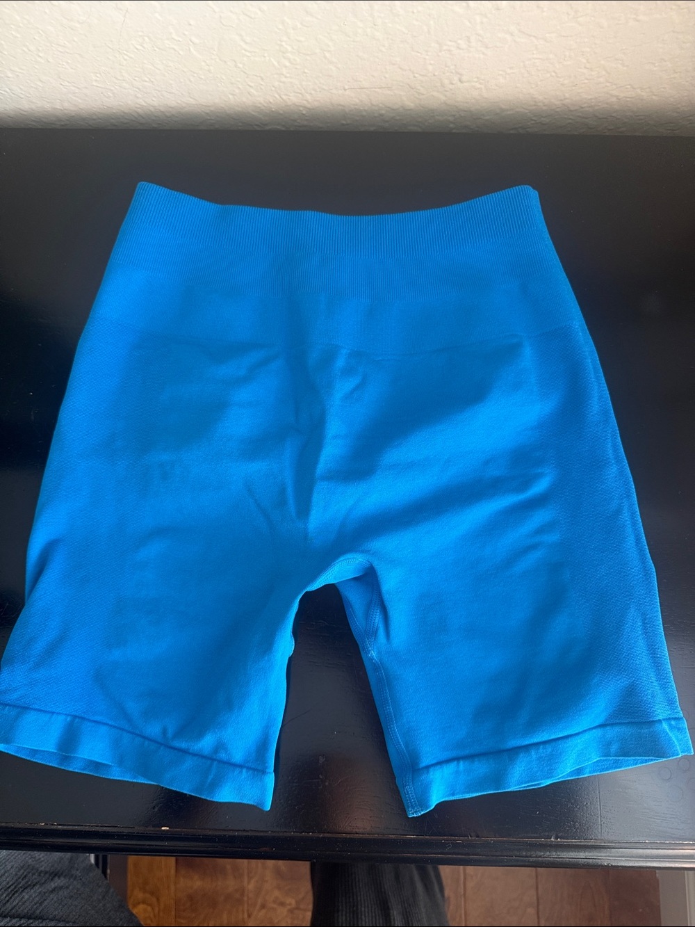 High-Rise Blue Women's Bike Shorts